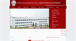 Desktop Screenshot of nannayauniversity.info